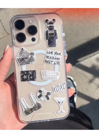 3D Об'ємні наліпки BLACK BEAR Набор 12шт Stiker Pack наклейки стікери на телефон ноутбук смартфон iPhone Samsung Xiaomi Pixel Smart (369388093)