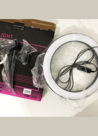 Кольцевая лампа 26 см, лампа для тик тока tiktok, селфи лампа с держателем для телефона China (285895785)