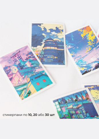 Набор наклеек 40 рандом стикеров Аниме Эстетика стикерпак няшные милые в стиле фэнтези кокетт лолита на телефон компьютер кавай No Brand (314962643)