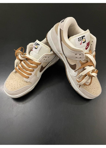 КРОСІВКИ ЖІНОЧІ NIKE SB DUNK LOW SE 85 DOUBLE SWOOSH GREY BROWN НАЙК СБ ДАНК No Brand сірі демісезони (367115009)