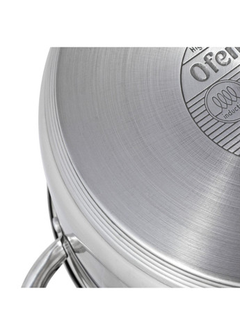 Каструля з кришкою Ofenbach 6л з нержавіючої сталі і порожніми ручками для індукції і газу KM-100514 Kamille (371898249)