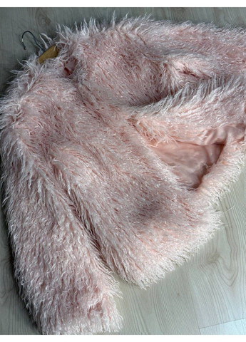 Шуба жіноча 10051 штучне хутро під ламу коротка рожева Lady yep (350936326)