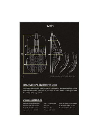 Мишка (XG-M42-RGB-WHITE) Xtrfy M42 RGB White (366652296)