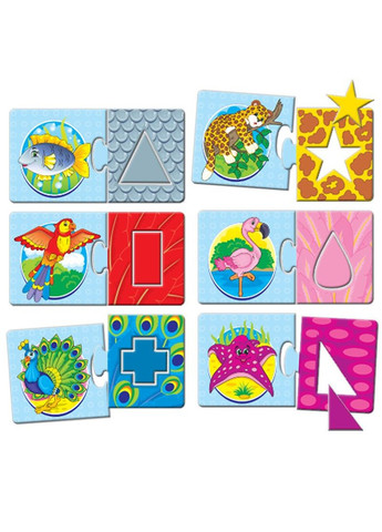 Дитяча настільна гра-квест "Фігури, кольори" 84429, 8 варіантів ігор ЕНЕРГІЯ ПЛЮС (334154414)