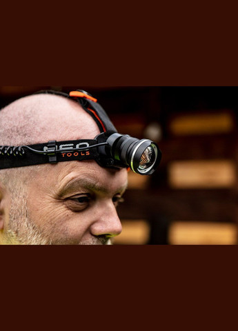 Ліхтар налобний на батарейках, AAAх3, 400лм, 5Вт, 3 функції освітлення, зум Neo Tools (315502463)