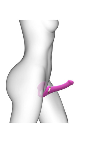 Безремневой вибрострапон с вакуумной стимуляцией MULTI ORGASM - M - FUCHSIA Strap-On-Me (303888845)