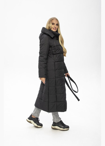 Чорне зимнє Пальто Агата (01191b-brown44) MioRichi