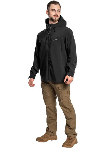 Черная демисезонная куртка monlite wp softshell jacket black Pentagon