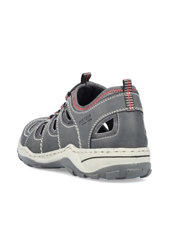 Серые летние кроссовки (р) экокожа 0-2-2-08065-46 Rieker