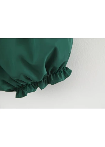 Зеленый летний костюм в яркий цветок 100см зеленый (7738) Diana Textile