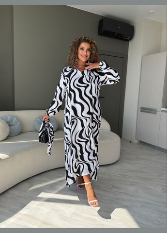 Чорно-білий легка сукня Fashion