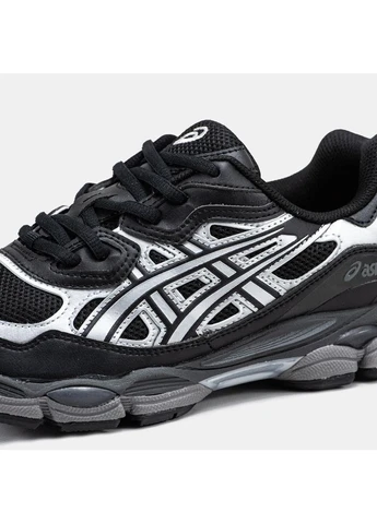 Белые демисезонные кроссовки мужские asics gel-nyc black white асикс гель нюк белые No Brand