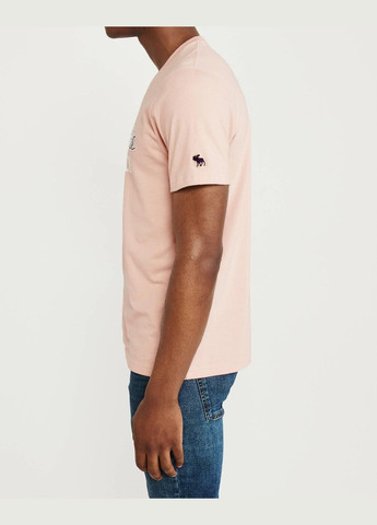 Светло-розовая футболка af6064m Abercrombie & Fitch
