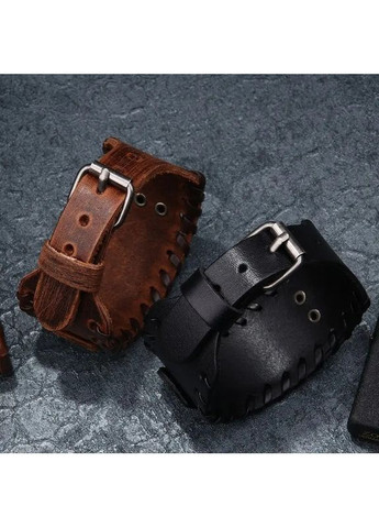 Чоловічий шкіряний браслет оберіг з кельтським та слов’янським символом Коловрат та Уроборос 27.5 см PU шкіра Fashion Jewelry (357492667)