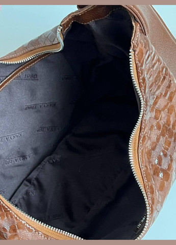 Жіноча сумка Туреччина натуральна шкіра на дві ручки карамельного кольору ( коричнева ) Karya (341322870)