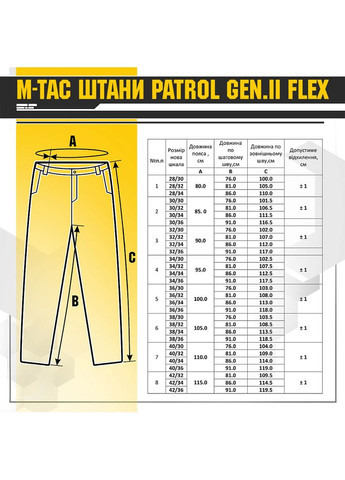 Штани Patrol Gen.II Flex Dark Navy Blue (42/36) M-TAC (303410535)