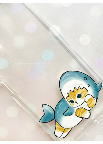 Прозорий чохол на Samsung Galaxy A35 5G (A356):: Котик акула (принт 355) CASE CONTROL (360665232)