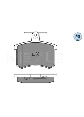 Комплект тормозных колодок 025 211 4416/PD Meyle (361637359)