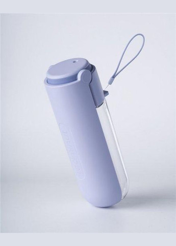 Портативна поїлка 300 мл, похідна пляшка для собак зі шнурком Фіолетовий Redminut (299915503)