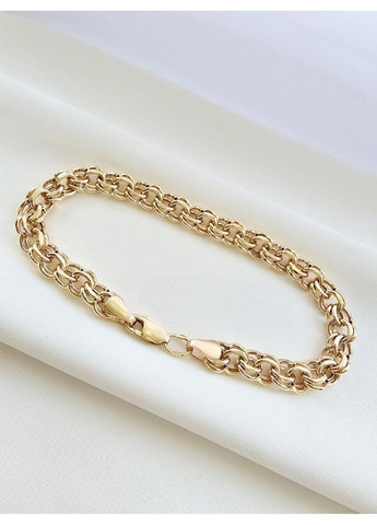 Золотой браслет «Бисмарк» Столичная ювелирная фабрика (18см) 310306-1, золото 585 пробы. Столична Ювелірна Фабрика (355795873)