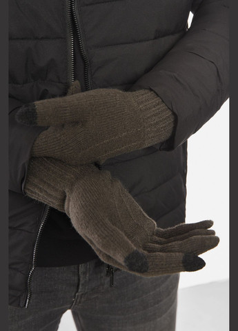 Перчатки мужские акриловые утепленные цвета хаки Let's Shop (307791431)