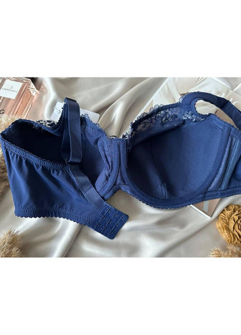 Синій синій бюстгальтер великого розміру з тонким поролоном Lanny Mode