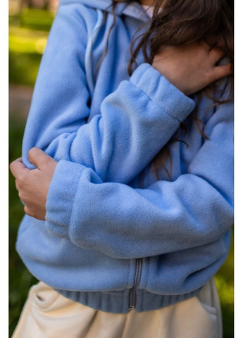 Толстовка для дівчаток однотонна на блискавці з капюшоном HC (h001-6071-027-5) Носи своє (363020438)