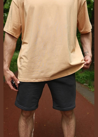 Помаранчева футболка чоловіча (оверсайз) hc (h001-3383-036) Be in fashion