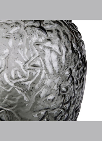 Ваза декоративна Bixuan в стилі ретро скляна 30 см, сірий Yiwu (322198944)