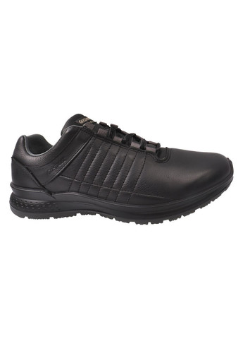 Чорні туфлі спорт чоловічі з натуральної шкіри, на низькому ходу, на шнурівці, чорні, італія gri sport Grisport 82-20/24DTS