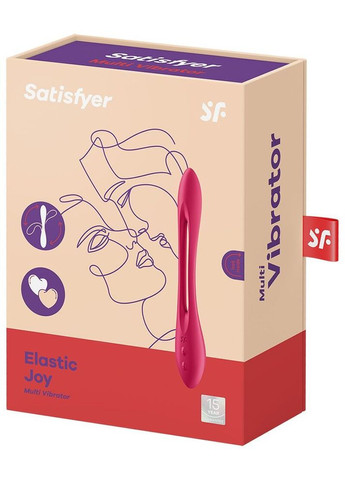 Універсальний гнучкий вібратор для пар Elastic Joy Red Satisfyer (335392549)