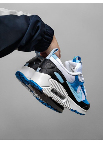 Белые демисезонные кроссовки мужские nike air max 90 futura cobalt bliss найк аир макс 90 No Brand