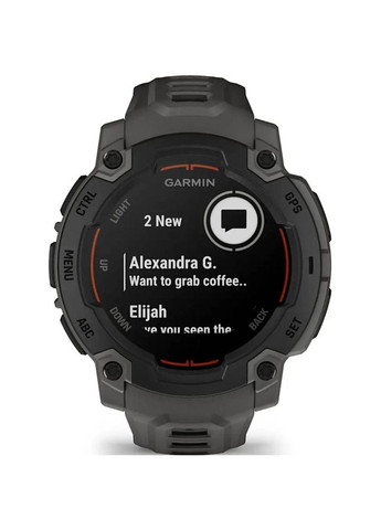 Смарт-годинник Instinct E 45mm Black Bezel Charcoal Band (010-02933-00) Garmin (324021838)
