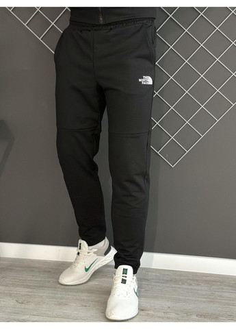 Чоловічий демісезонний спортивний костюм чорна кофта на змійці + штани (двонитка) No Brand (370370242)