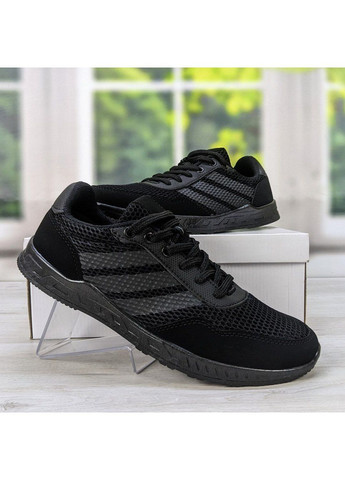 Черные летние мужские кроссовки Bromen со шнурками