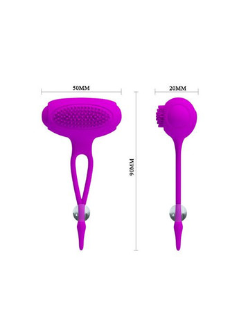 Затискачі для сосків Bancroft Nipple Vibrator Purple Pretty Love (383103493)