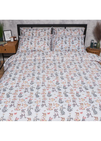 Комплект постельного белья Бязь Gold Люкс «» Евро 200х220 наволочки 4х50х70 (MS-820006068) Moon&Star Bunny Dreams (356112694)