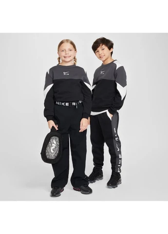 Комбинированный свитшот air crew black/grey fz4956-010 Nike (399390858)