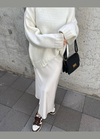 Молочная праздничный, спортивная, повседневная, кэжуал однотонная женская юбка FINO Mode карандаш