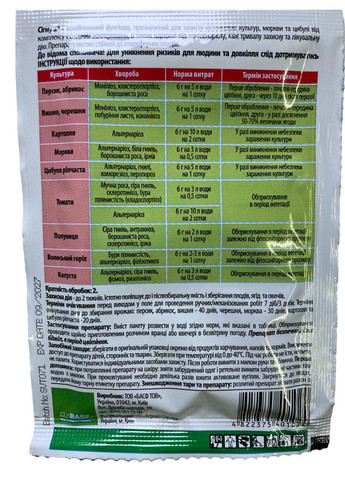 Сигнум 6г, фунгицид для защиты косточковых, ягодных, овощных культур и картофеля, БАСФ BASF (323164755)