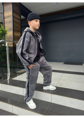 Флісовий підлітковий костюм теплий довговічний матеріал No Brand (368525396)