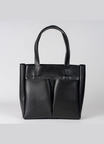 Сумка женская Шопер функциональная черная из экокожи NIUNIU (331111614)