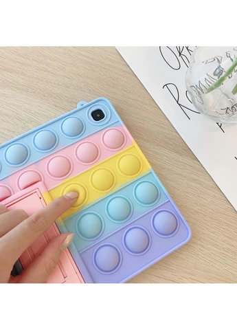 Чехол SoftGel Kids детский pop-it для Samsung Galaxy Tab A9 8.7 SM X110 X115 Радуга No Brand (394038078)