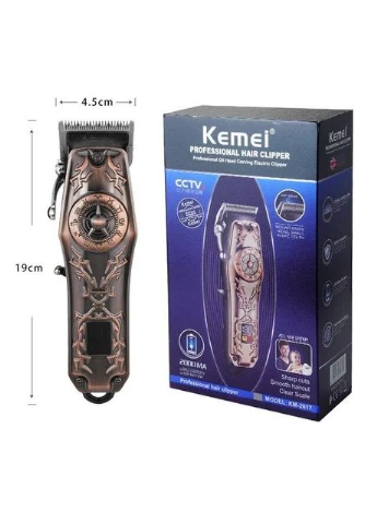 Машинка для стрижки волос KM-2617 аккумуляторная 5W Bronze (3_02929) Kemei (395303327)
