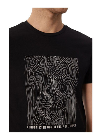 Черная футболка мужская Lee Cooper