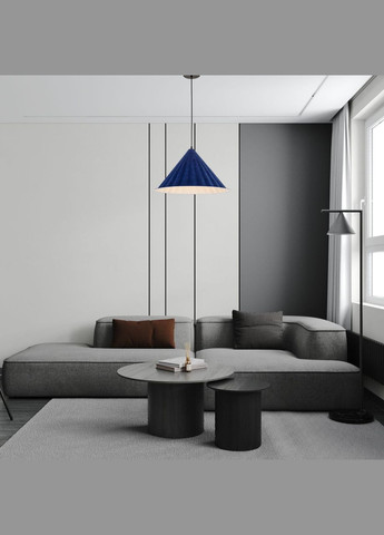 Дизайнерский подвес-люстра 46см из фетра в синем цвете (805-1888-1) No Brand (370069864)