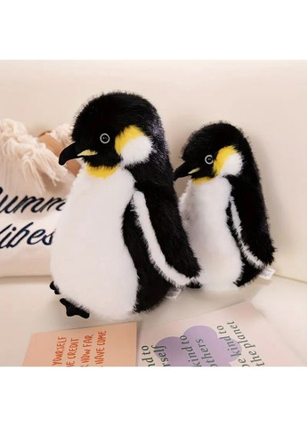 Мягкая плюшевая игрушка птица Пингвин 25 см Черно/ No Brand (366303674)