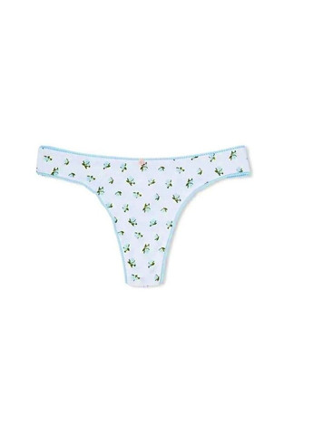 Трусики стрінги Cotton Thong Panty Print Victoria's Secret (317788606)