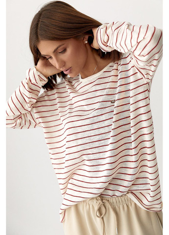 Легкий вязаный джемпер в полоску No Brand (361045279)