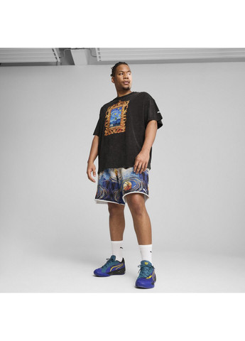 Чорна футболка dylan exhibit basketball tee men Puma